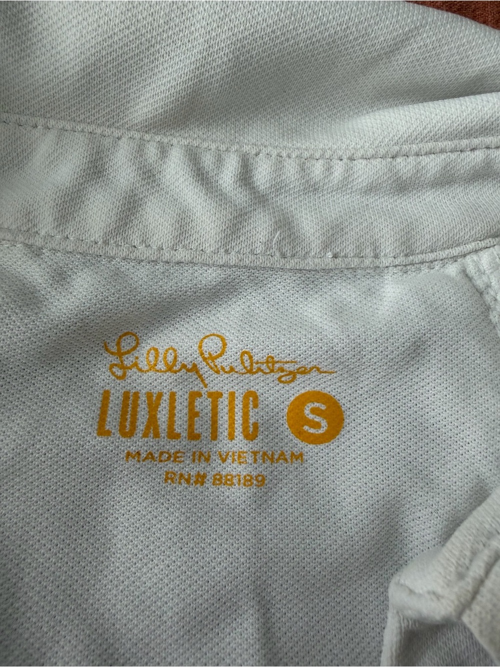 Lilly Pulitzer Luxletic Martina Sleeveless Polo Top S White Ruffle UPF 50 Golf - Picture 3 of 10